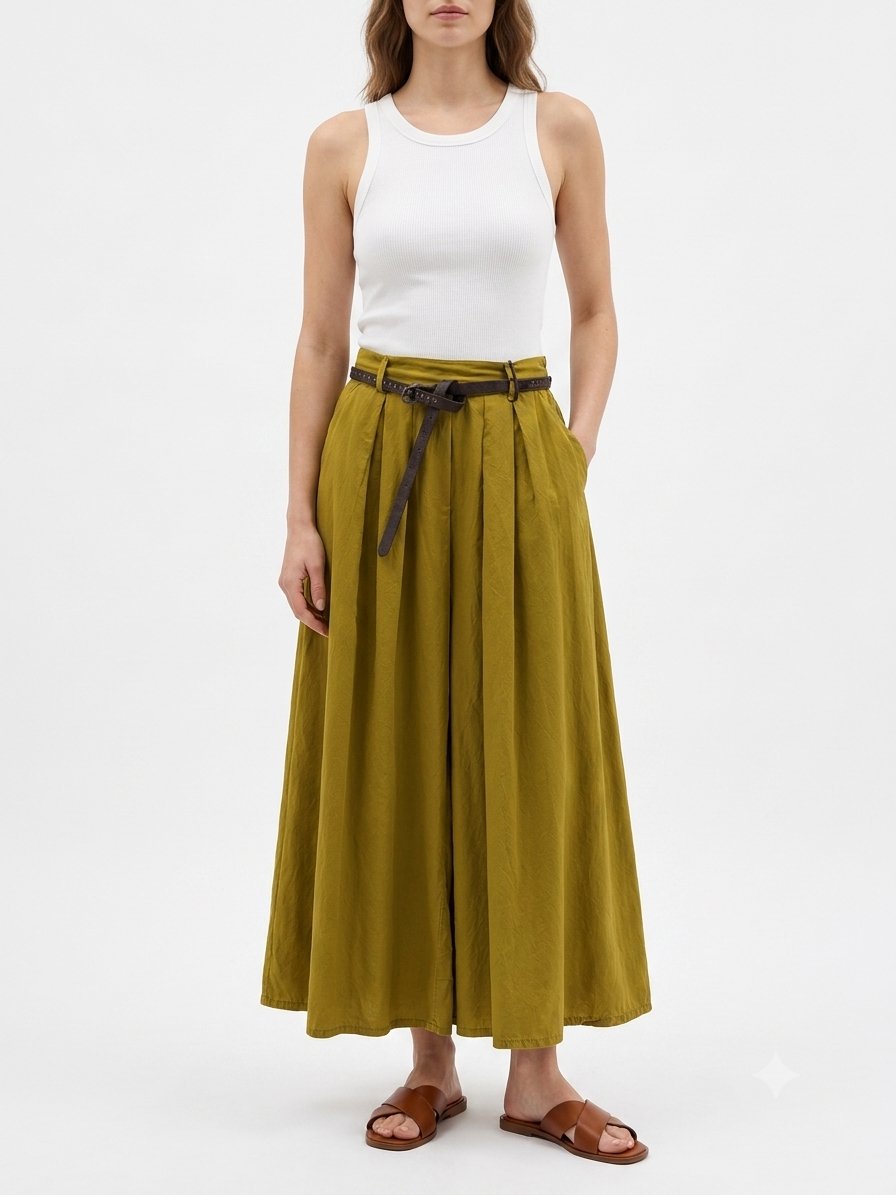Pantalone palazzo green