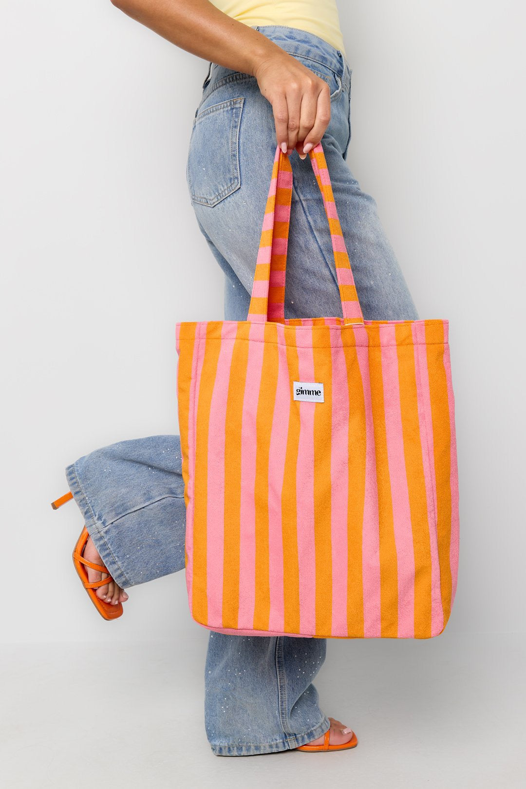 SHOPPER A RIGHE ORANGE