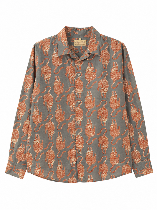 CAMICIA TIGRI LIGHT BLUE