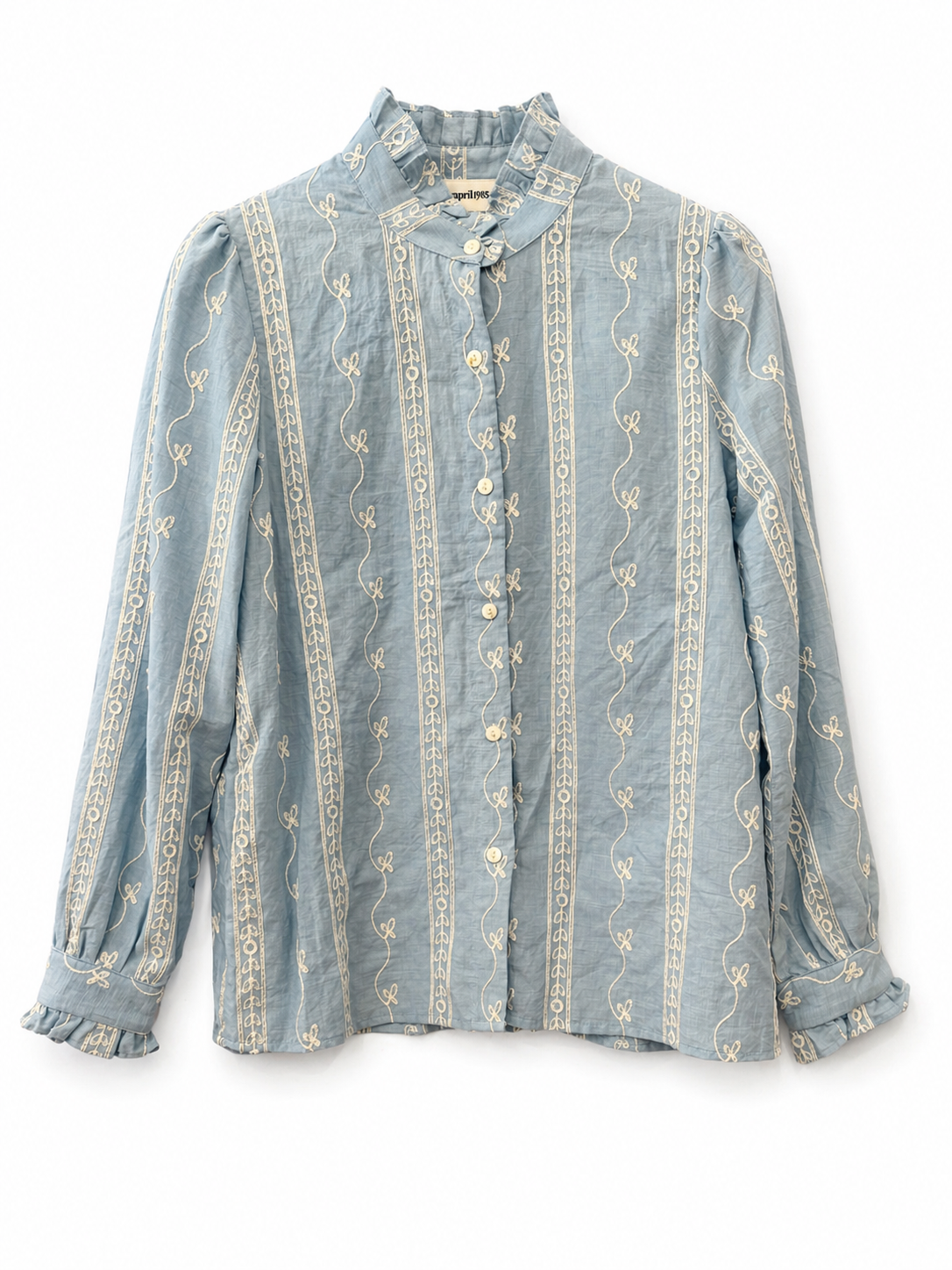 Camicia cotone ricami