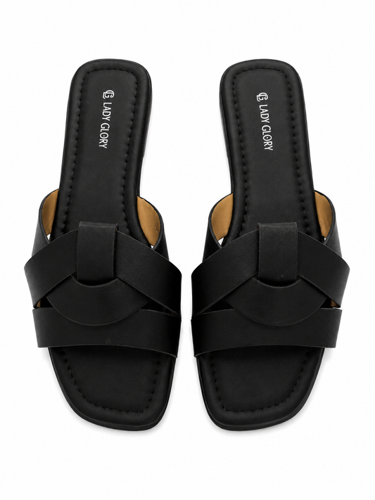 CIABATTINA NERA FLAT