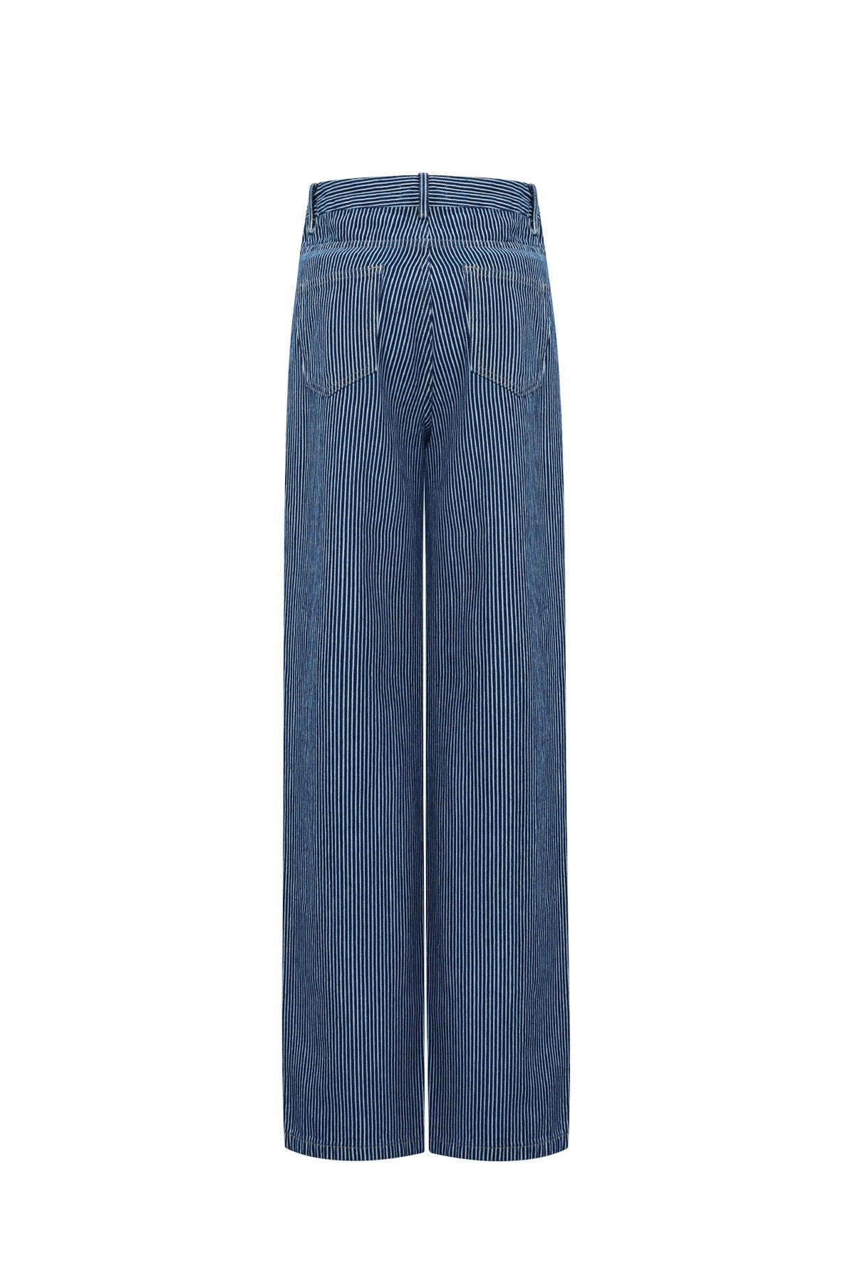 Jeans gessato denim