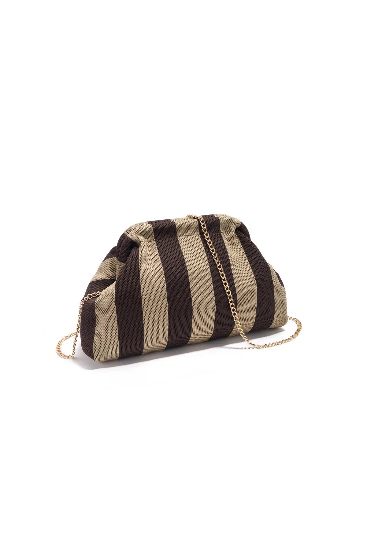CLUTCH RIGHE BROWN