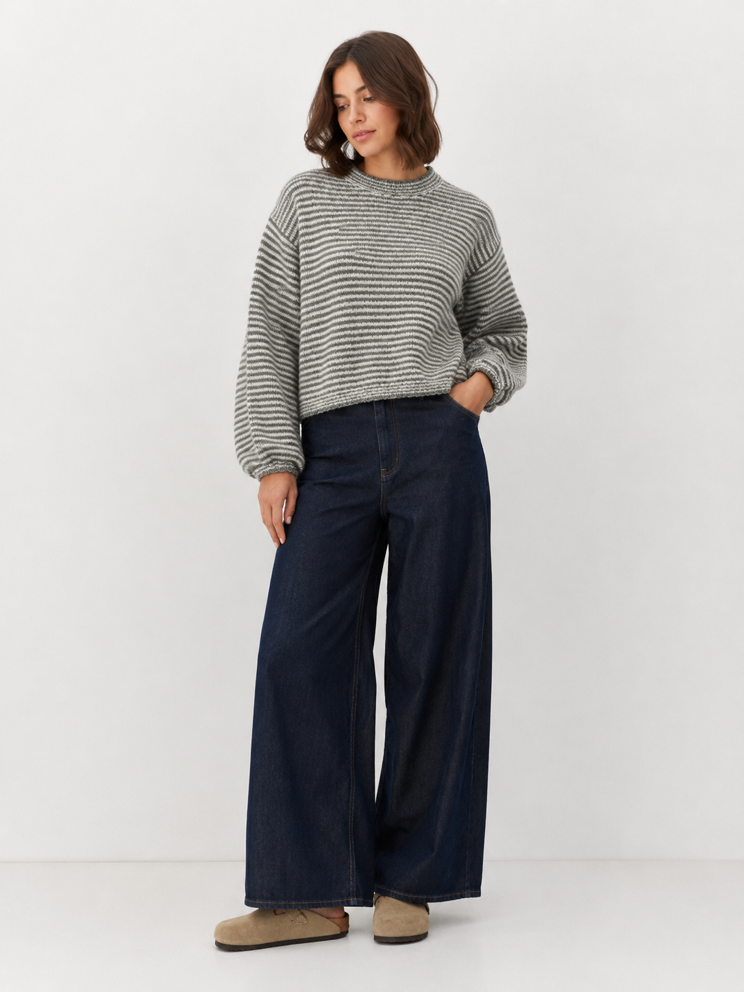 MAGLIONE STRIPES GREEN