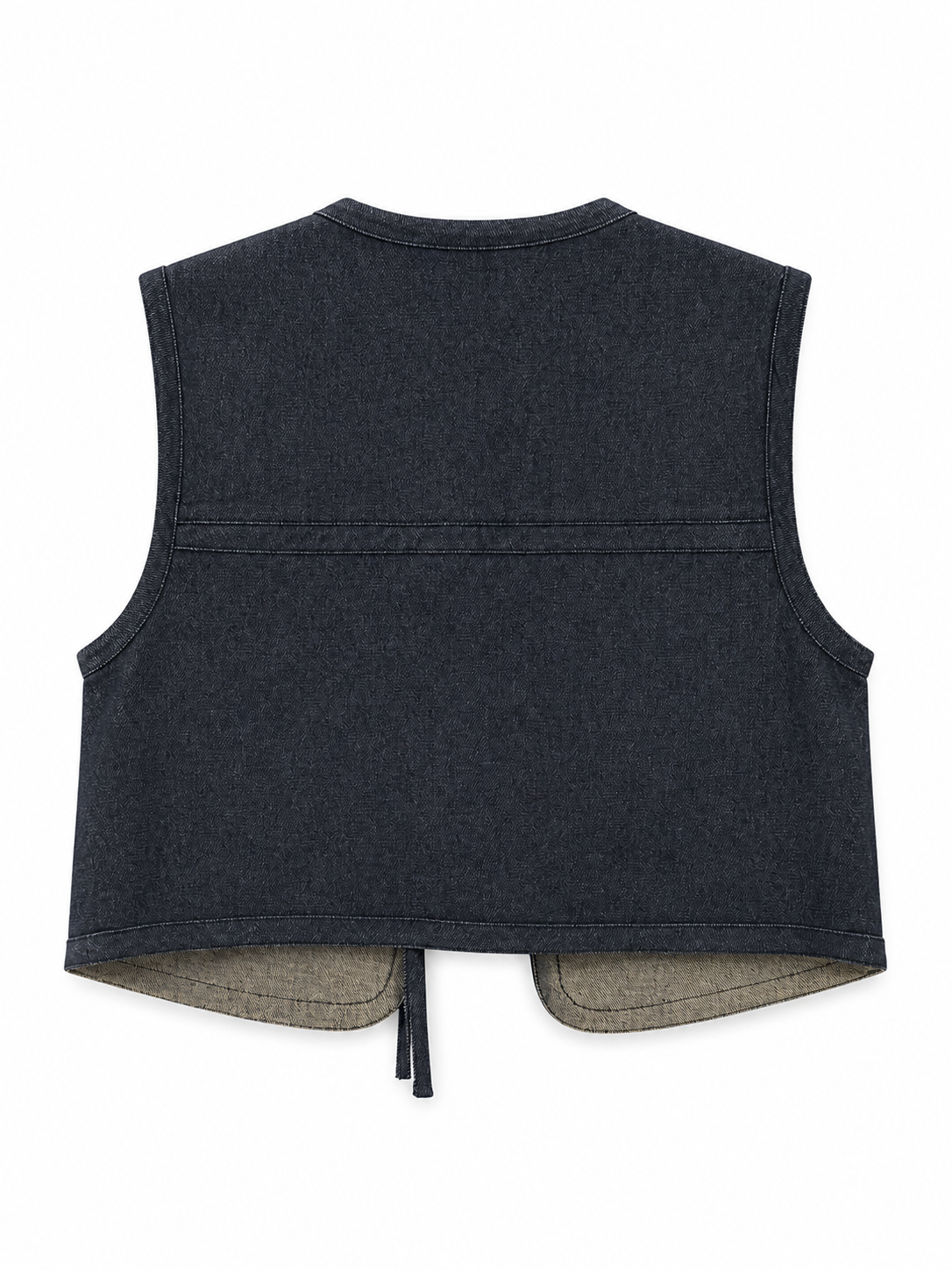 GILET LACCI IN DENIM