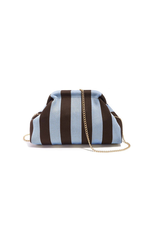 CLUTCH STRIPES CIELO