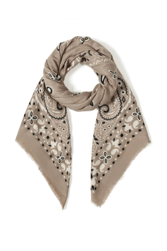 SCIARPA BANDANA BEIGE