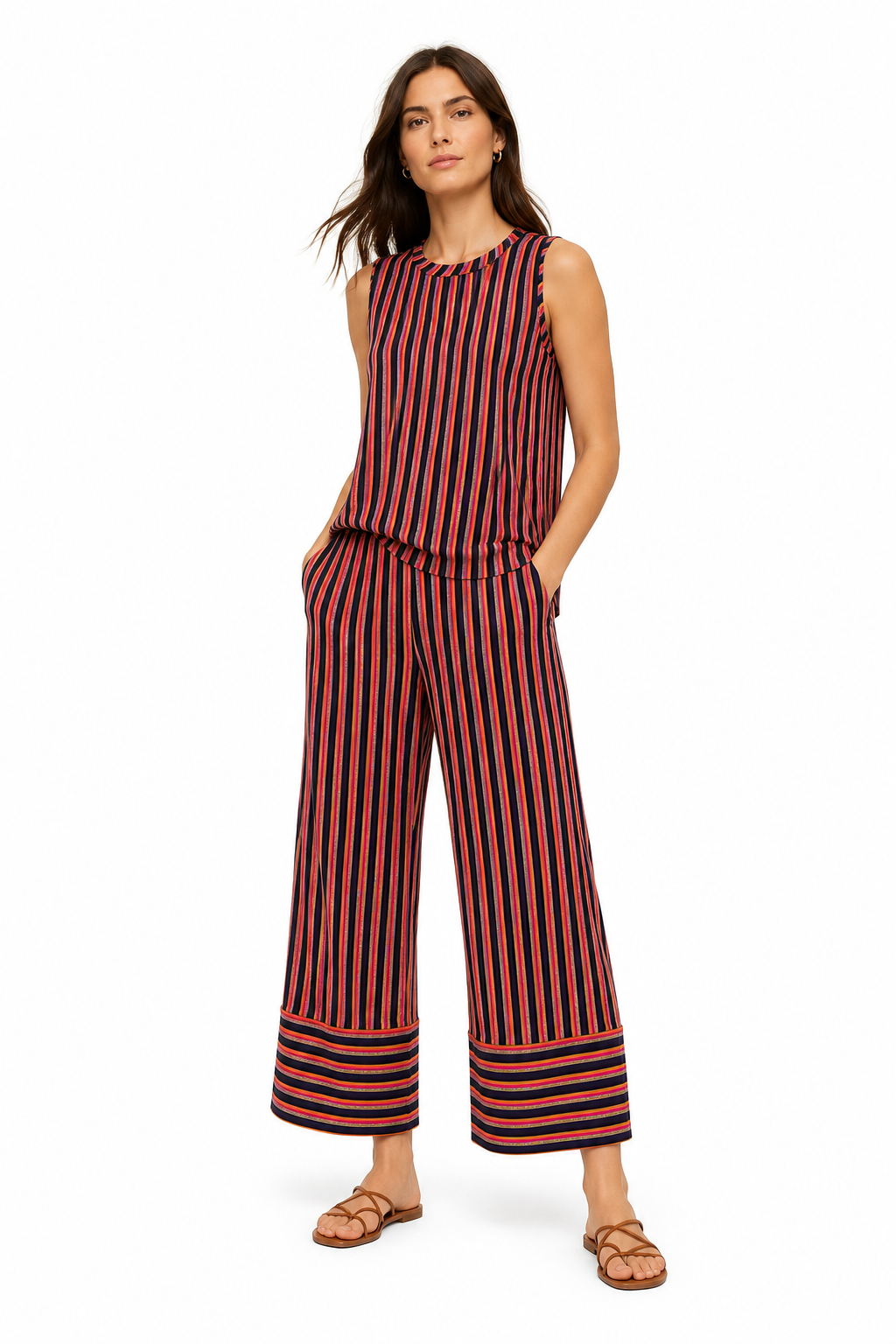 PANTALONE CULOTTE RIGHE