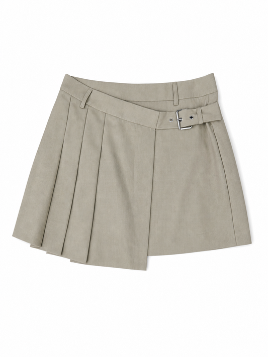 MINIGONNA COTONE A PIEGHE