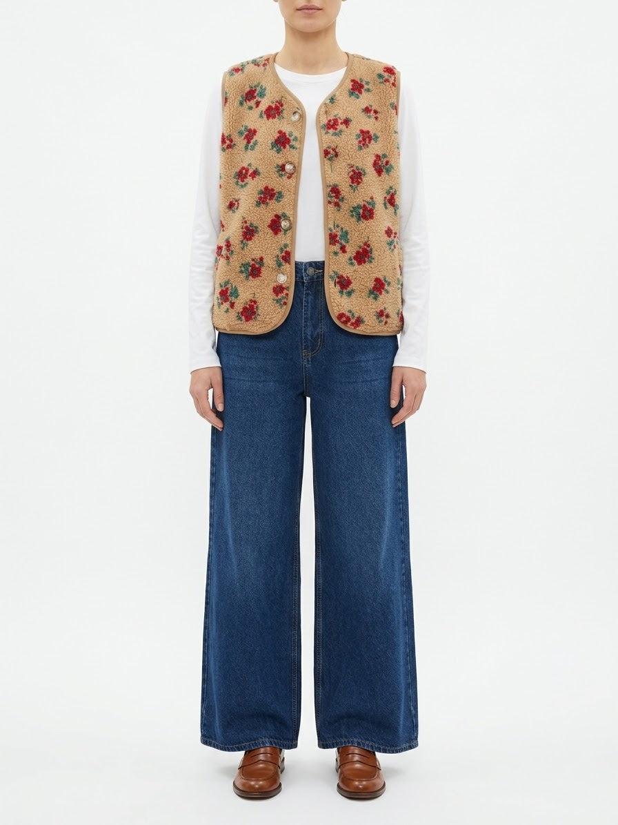 GILET TEDDY FIORE