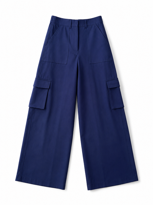 PANTALONE BLU CARGO