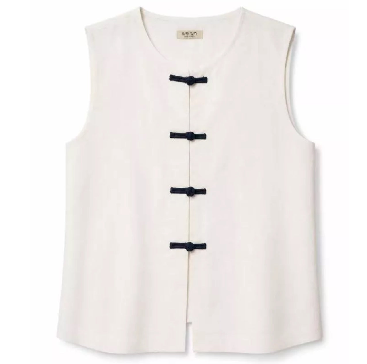 GILET LINO E COTONE