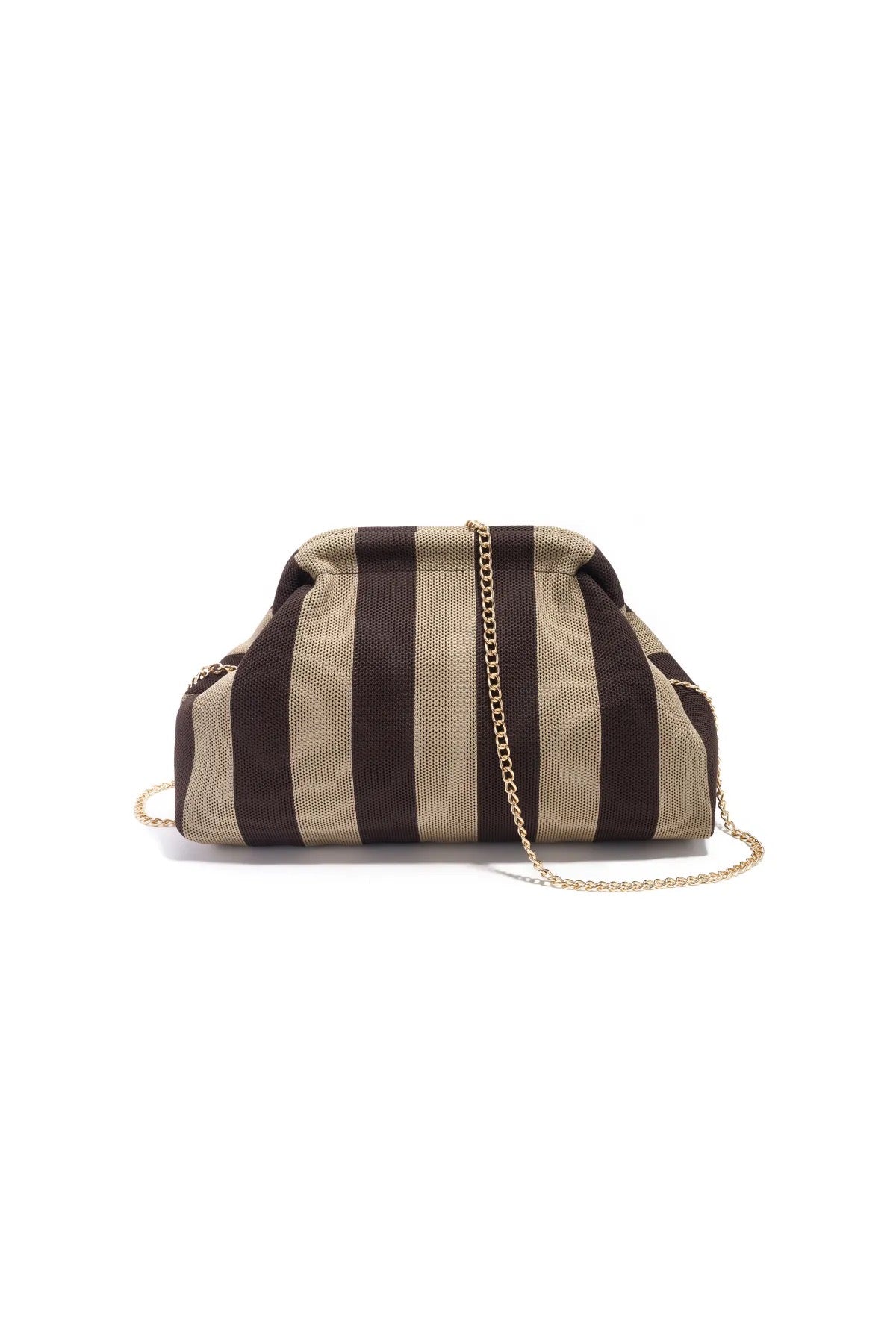 CLUTCH RIGHE BROWN