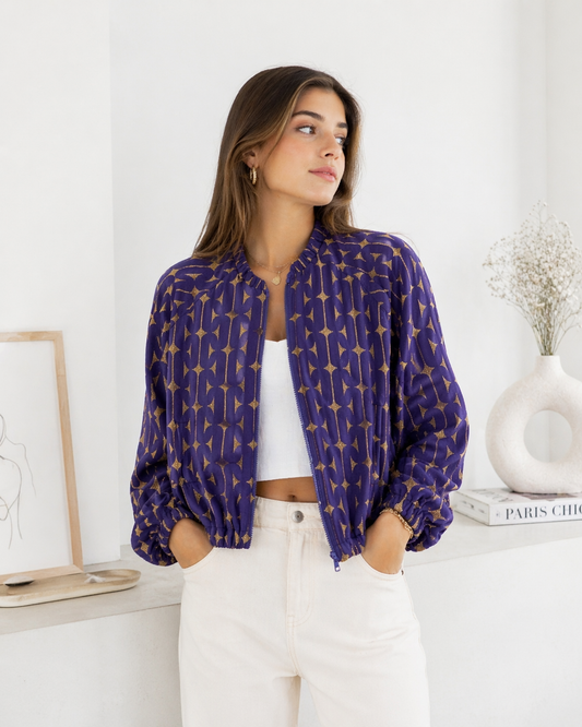 Bomber catena lurex