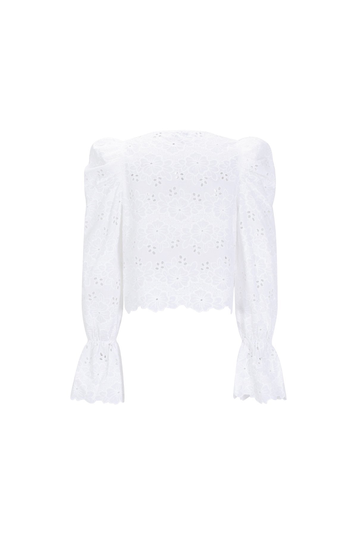 Camicia fiocco sangallo