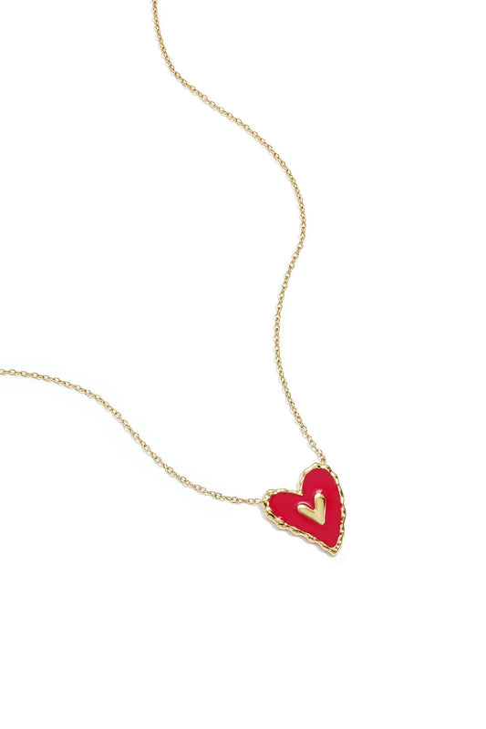 COLLANA CUORE ROSSO