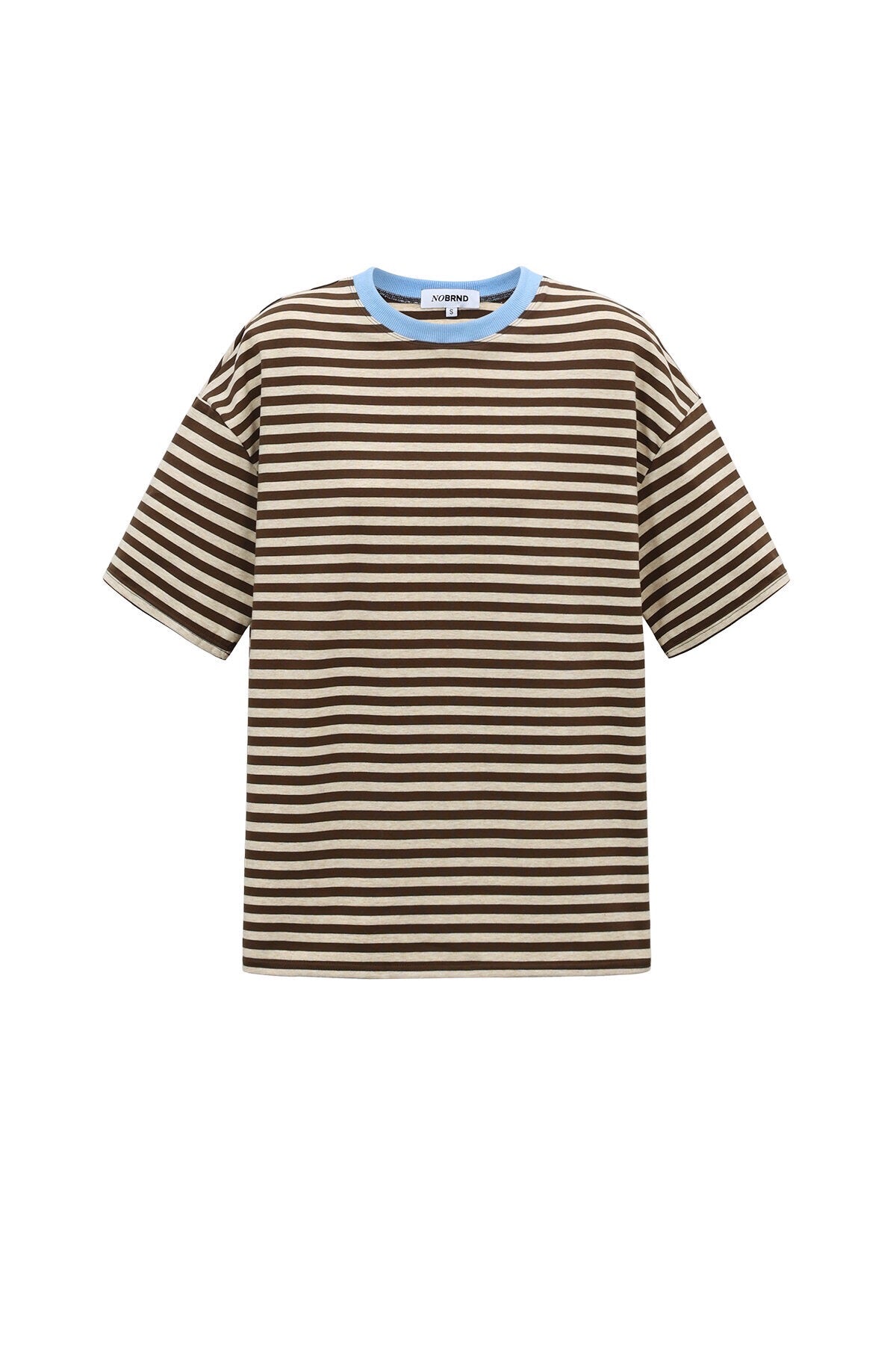 T-SHIRT STRIPES BROWN