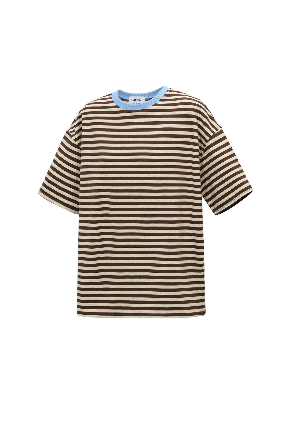 T-SHIRT STRIPES BROWN
