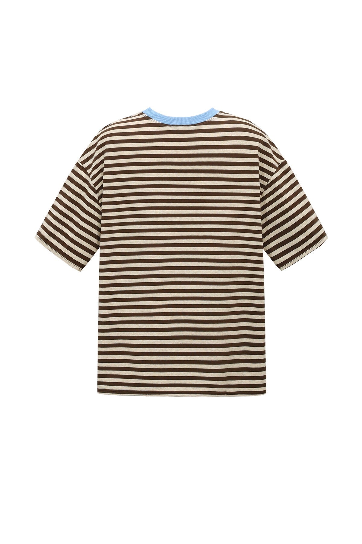 T-SHIRT STRIPES BROWN