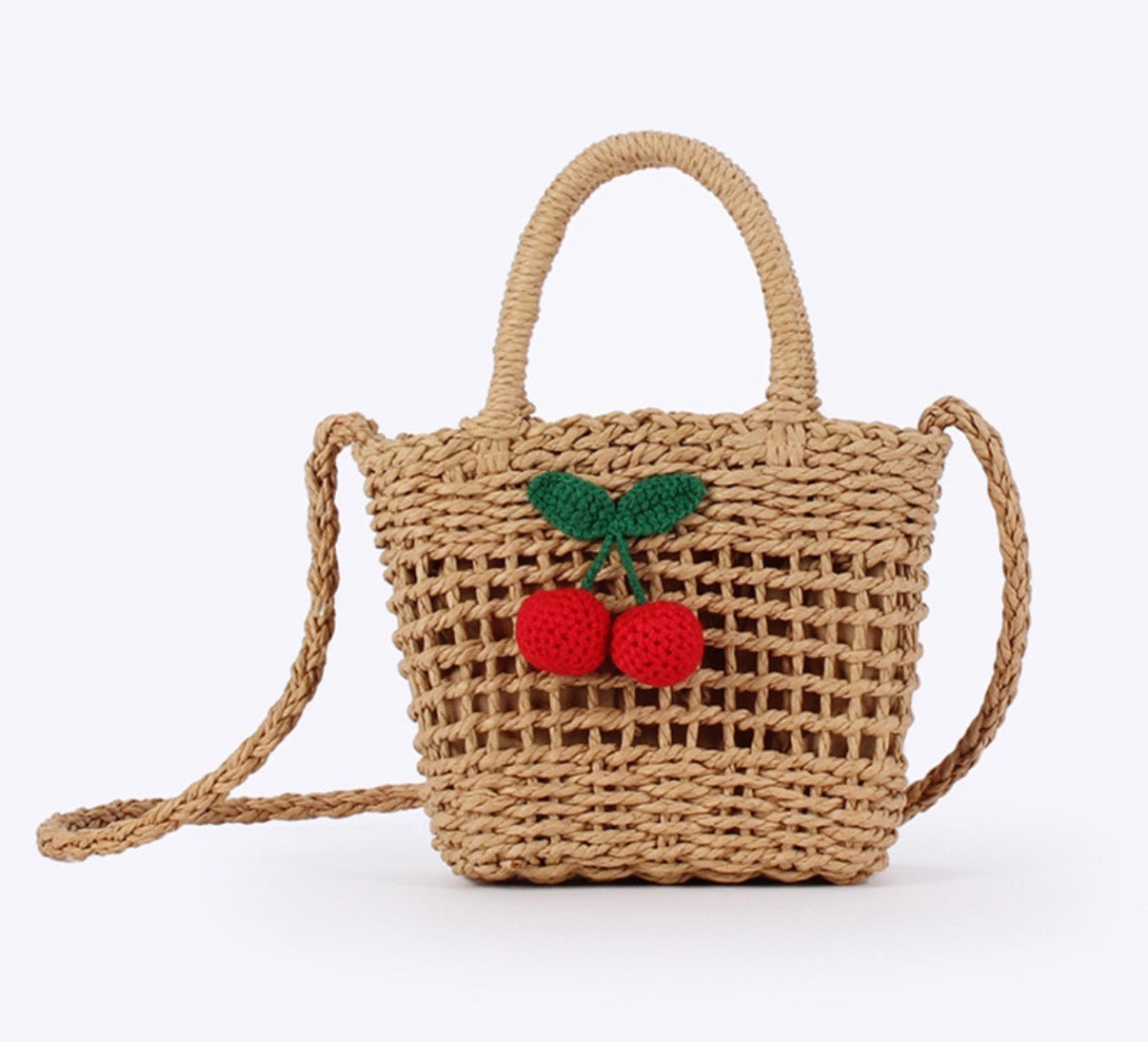 CHERRY MINI BAG BEIGE