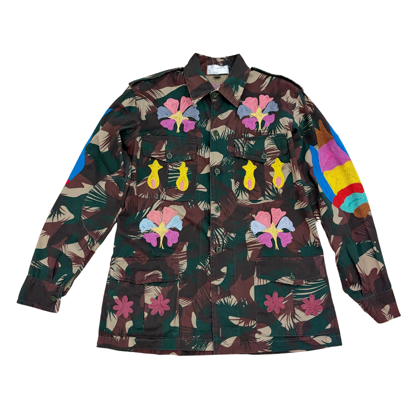 Giacca camou embroidery
