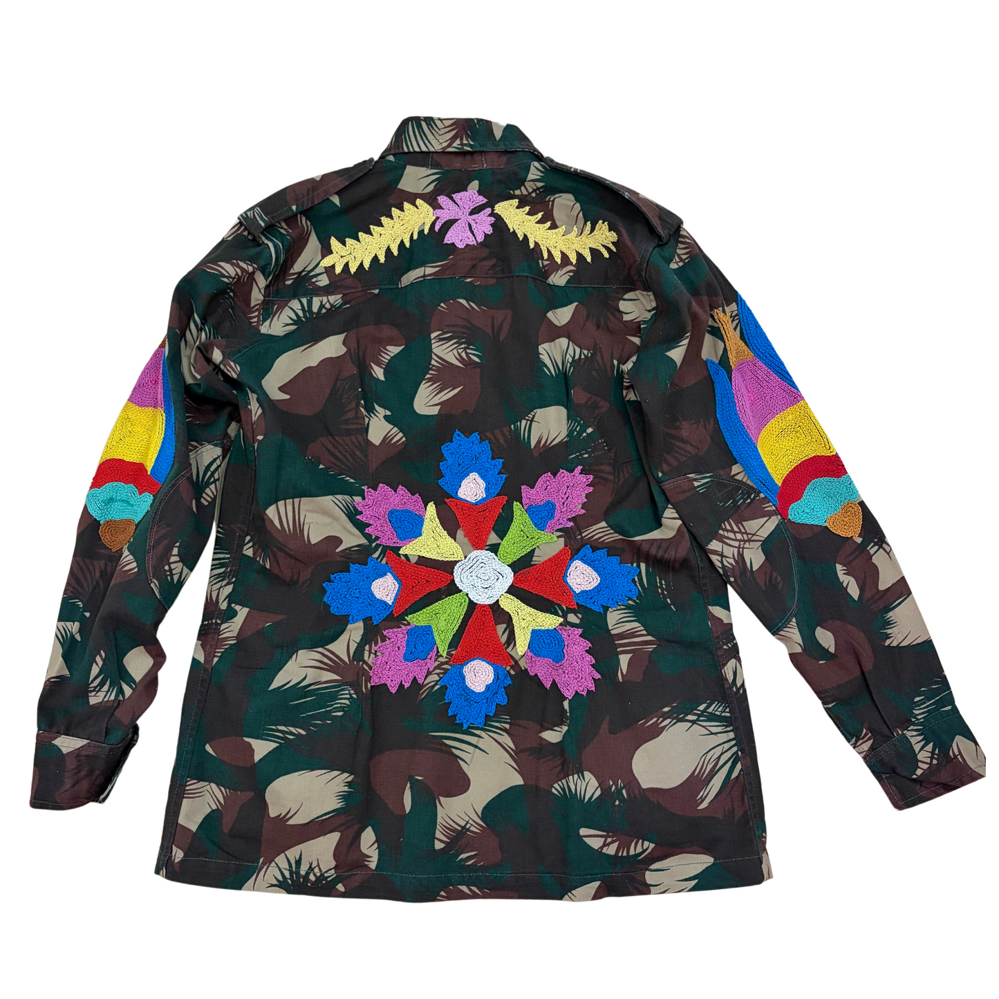 Giacca camou embroidery