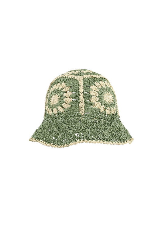 RAFIA HAT GREEN